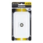 WTP3814WP パナソニック コスモシリーズワイド21 埋込高シールドテレビターミナル 電流通過形 10～3224MHz プレート付 ホワイト