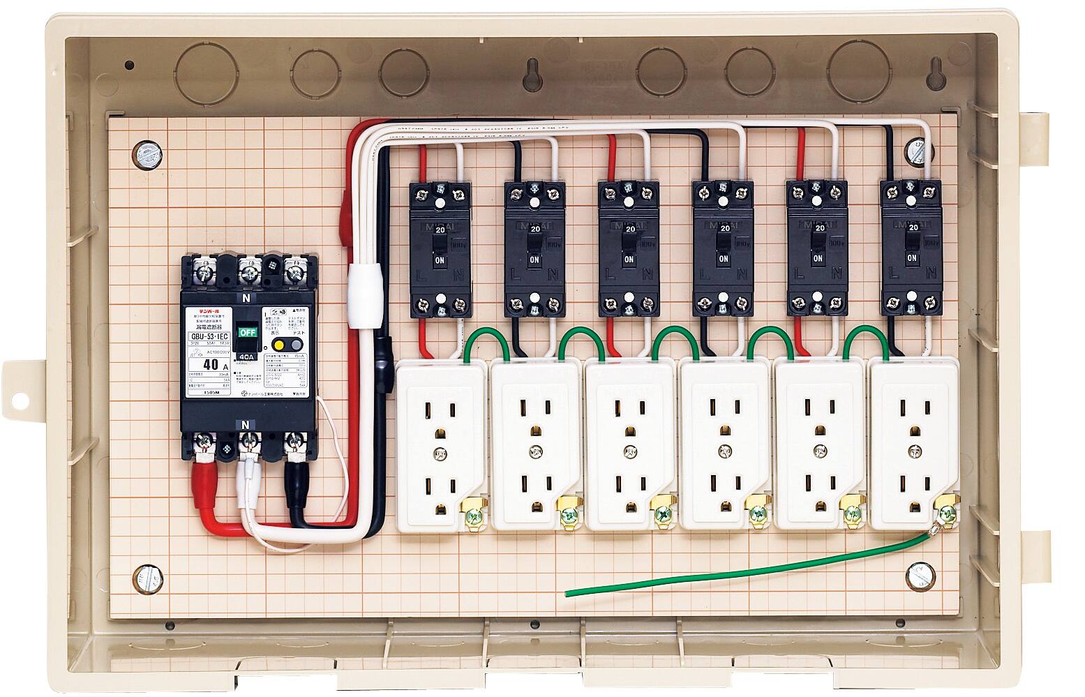 15-6C4 未来工業 屋外電力用仮設ボックス 即配・速配ならプロ向け電材