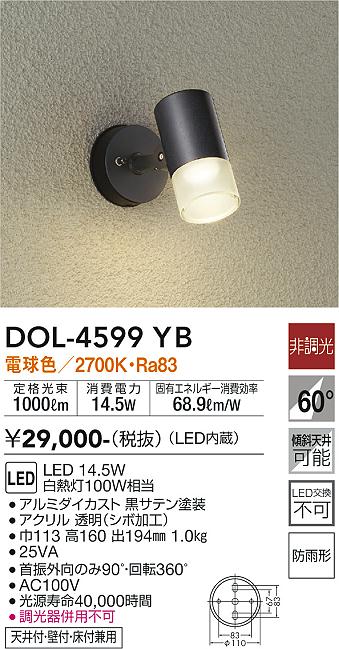 ERS5254HB 遠藤照明 COB屋外用スポットライト D200 広角 電球色3000K