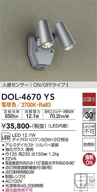 LGWC40488LE1 パナソニック 人感センサー付 屋外用LEDスポットライト