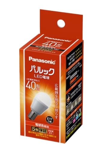 LDA4LGE17SK4A1K パナソニック LED電球 E17口金 広配光 パルック 即配