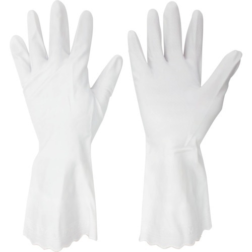 VERTE-114W-M ミドリ安全 塩ビ手袋 薄手 ベルテ114W 白 10双 M