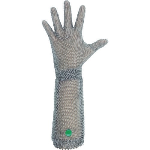 WILCO-550-SS ミドリ安全 ステンレス製 耐切創クサリ手袋 5本指 ロングタイプ WILCO-550 SSサイズ 1枚