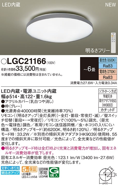 Panasonicシーリングライト リモコン付き 専用リモコン | LED照明器具（シーリングライト・デスクスタンドなど