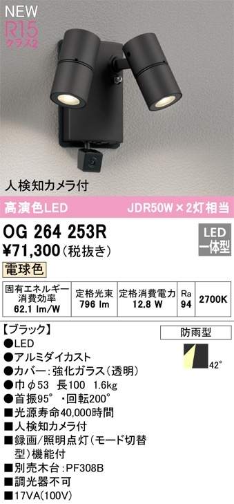 LGWC40481LE1 パナソニック 人感センサー付 屋外用LEDスポットライト