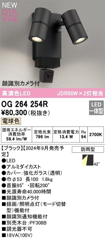 LGWC40480LE1 パナソニック 人感センサー付 屋外用LEDスポットライト