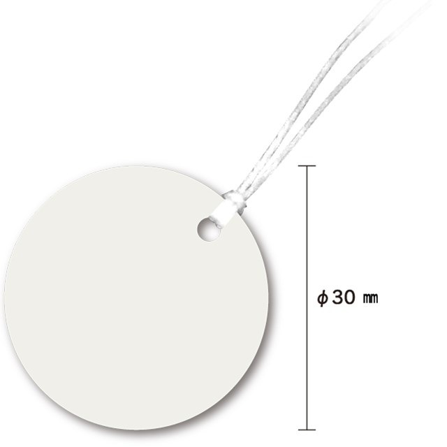 FN-M30JP 因幡電機 丸型線名札 30φ 100枚入