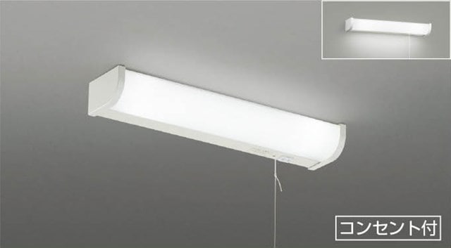 JBK46898L 因幡電機 LED流し元灯 プルスイッチ付 コンセント付 昼白色