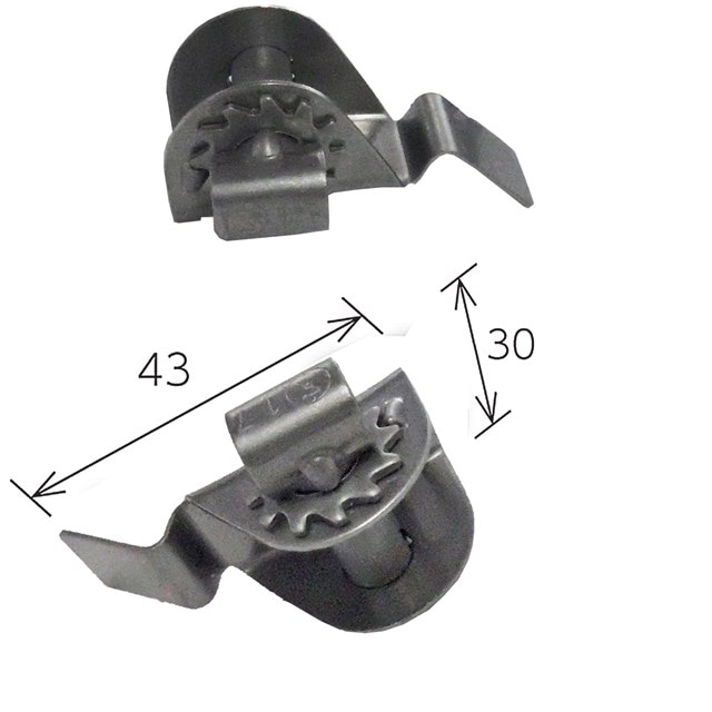 JSB-G1020 因幡電機 ギヤ式金具 10mm用 20個入