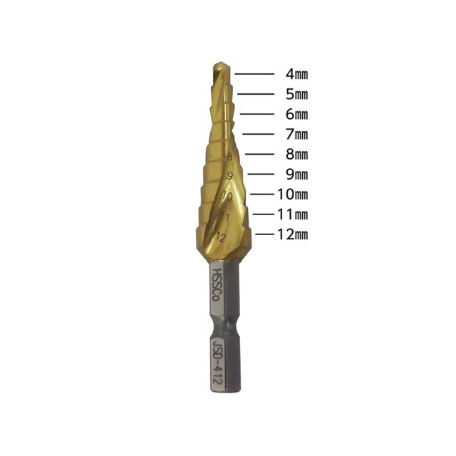 JSD-412 因幡電機 ステップドリル 4～12mm 9段
