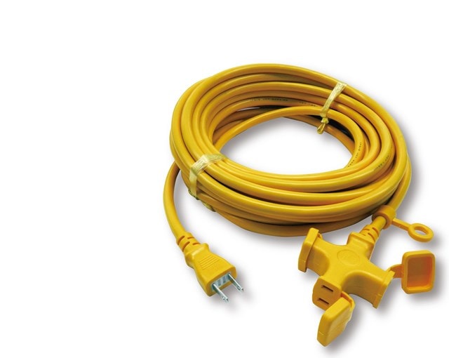 KM02-10JP-10m-YELLOW 因幡電機 屋内型延長コード 黄色