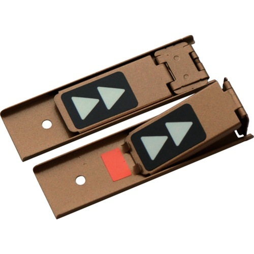 N1108 ノムラテック サッシ用簡易補助錠 お知らせマーク付 サッシロックMINI