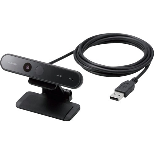 UCAMCF20FBBK ELECOM Webカメラ 200万画素 Full HD Windows Hello顔認証対応 ブラック