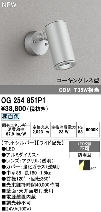 ERS5253SB 遠藤照明 COB屋外用スポットライト D200 広角 白色4000K