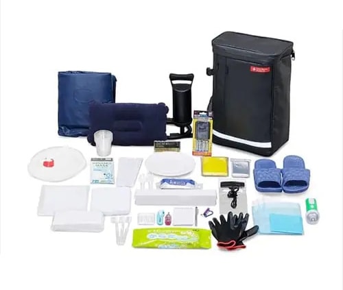 BS1-31 アイリスオーヤマ 防災リュックセット 1人用 31点 防災セット ブラック