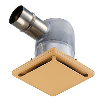 VB-GMS50P2-T ベンテック 給気グリル 不燃タイプ 天井用 風向調整 呼び径φ50 ライトブラウン