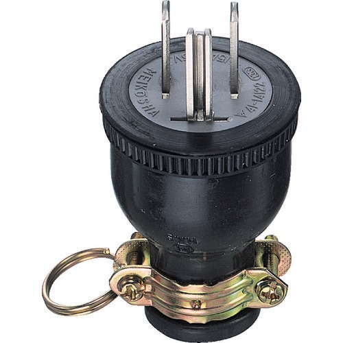 ME2538 明工 ゴムプラグ接地2P