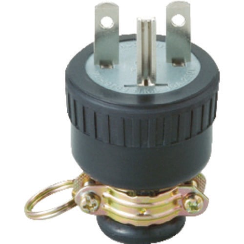 ME2547N 明工 ゴムプラグ接地2P