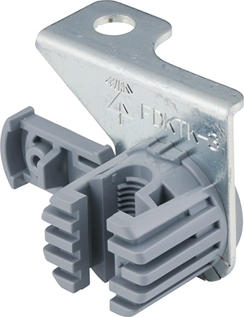 FDKTK-3 未来工業 ガチタフ 天面・壁面固定タイプ 適合ボルトW3/8 グレー色 10個入