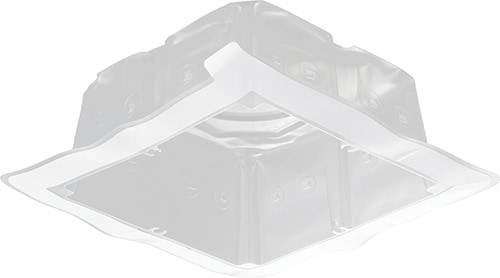 DLC-2512SA 未来工業 気密カバー ダウンライト用 粘着テープ付 10個入