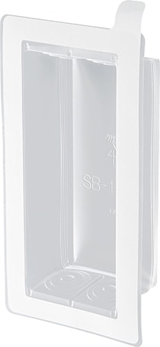 SB-1YSA 未来工業 気密カバー 深形 1ヶ用 粘着テープ付 10個入