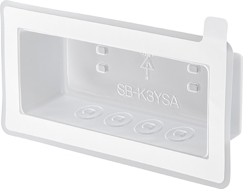 SB-K3YSA 未来工業 気密カバー 機器用 3ヶ用 粘着テープ付 10個入