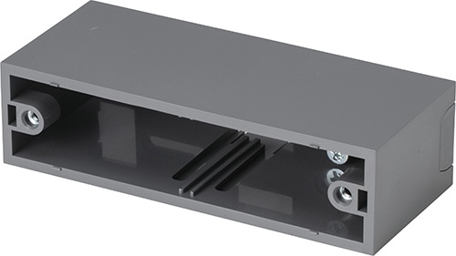 MSB-K2YG 未来工業 深形モール用スイッチボックス 機器用 ソリッドグレー色