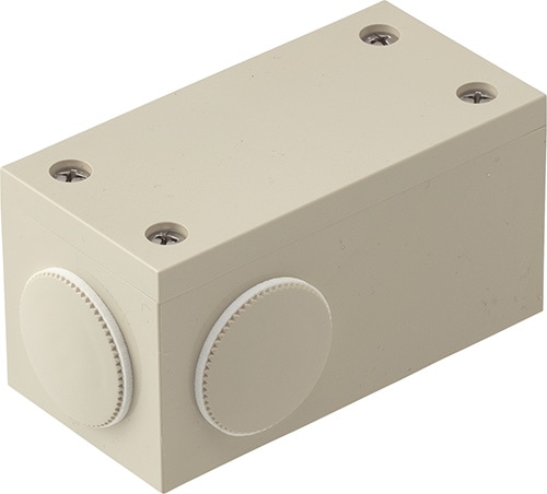PVU-PJ 未来工業 ユニバーサルボックス 防水タイプ おねじキャップ付 ベージュ色