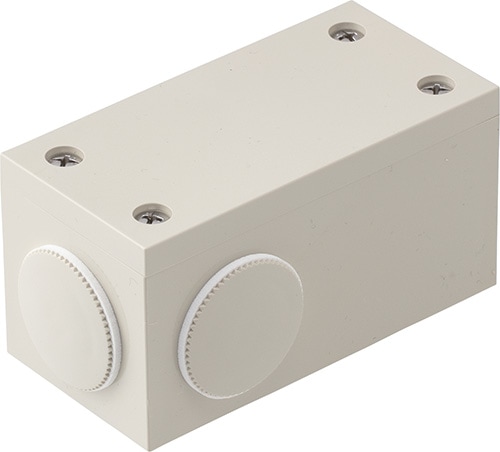 PVU-PM 未来工業 ユニバーサルボックス 防水タイプ おねじキャップ付 ミルキーホワイト色