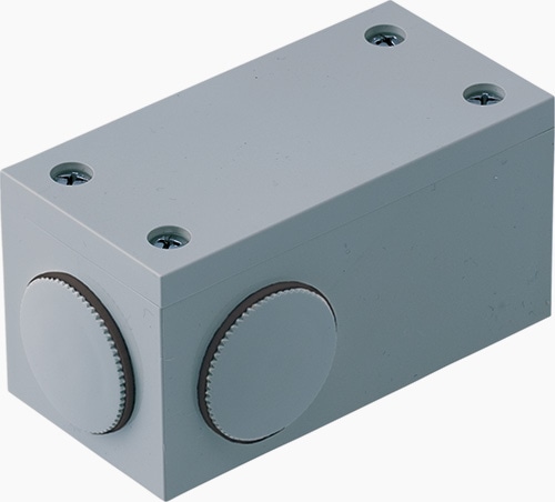 PVU-P 未来工業 ユニバーサルボックス 防水タイプ おねじキャップ付 グレー色