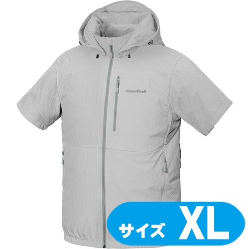 1132261LGYXL montbell ファンブローショートスリーブパーカー 1132261 LGY ライトグレー XL【ファン・バッテリー別売】