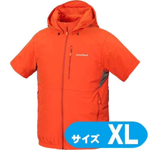 1132261OGXL montbell ファンブローショートスリーブパーカー 1132261 OG オレンジ XL【ファン・バッテリー別売】