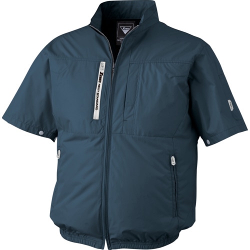 ウェア S XE9803419L XEBEC 空調服半袖ブルゾン XE98034-19-L ディープネイビー