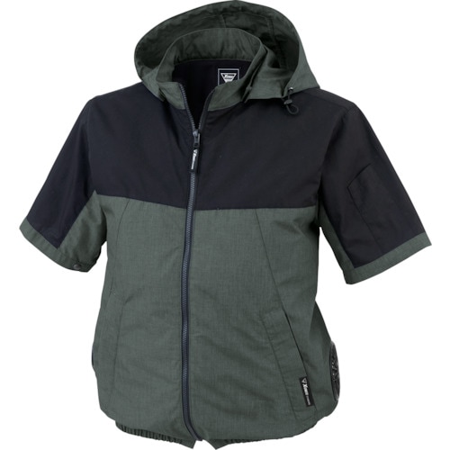 XEBEC 空調服 WX92806X グレー L XE980266614L XEBEC 空調服半袖ブルゾン XE98026-661-4L 杢グリーン