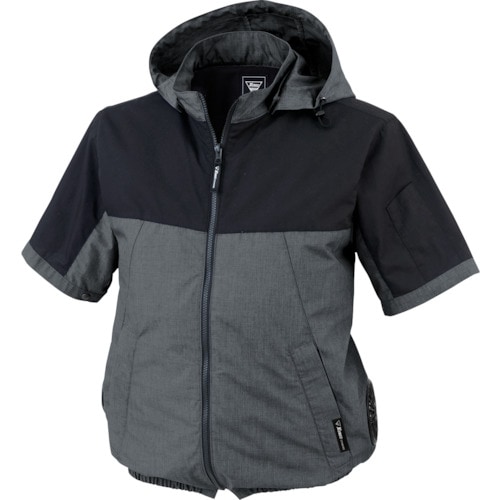 XEBEC 空調服 WX92806X グレー L XE98026990S XEBEC 空調服半袖ブルゾン XE98026-990-S 杢ブラック