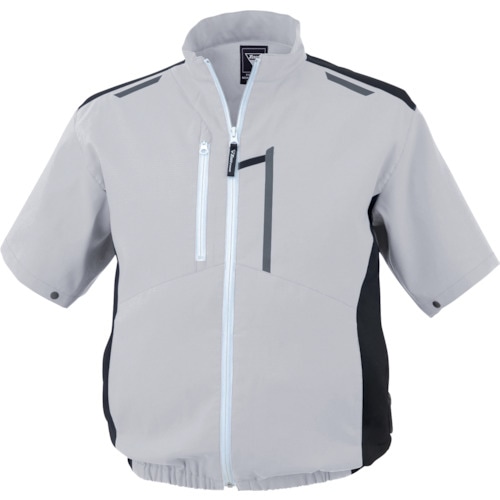 XE9802722LL XEBEC 空調服制電半袖ブルゾン XE98027-22-LL シルバー