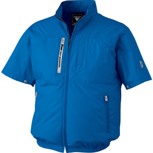 XE9803440L XEBEC 空調服半袖ブルゾン XE98034-40-L ブルー【ファン