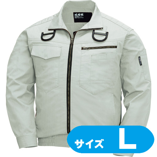 XE9810239L XEBEC 綿薄手現場服ヘリンボンフルハーネス仕様空調服 XE98102-39-L サンドベージュ【ファン・バッテリー・ケーブル別売】