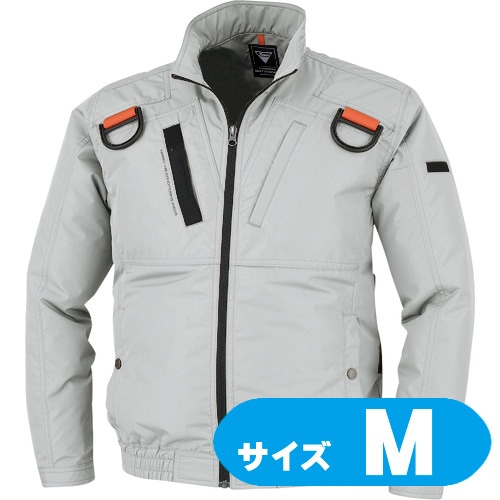 XE9810322M XEBEC 空調服遮熱ハーネスブルゾン XE98103-22-M シルバーグレー【ファン・バッテリー・ケーブル別売】