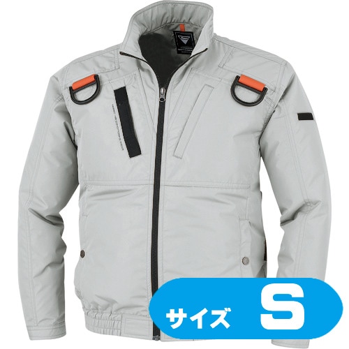 XE9810322S XEBEC 空調服遮熱ハーネスブルゾン XE98103-22-S シルバーグレー【ファン・バッテリー・ケーブル別売】