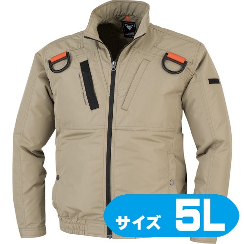XE98103815L XEBEC 空調服遮熱ハーネスブルゾン XE98103-81-5L キャメル【ファン・バッテリー・ケーブル別売】