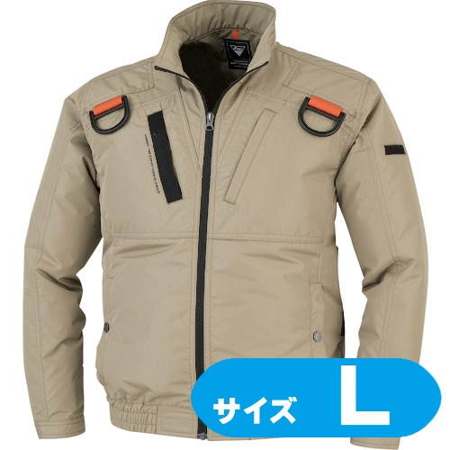 XE9810381L XEBEC 空調服遮熱ハーネスブルゾン XE98103-81-L キャメル【ファン・バッテリー・ケーブル別売】