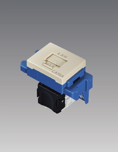 NR3180F パナソニック ぐっとす 情報モジュラジャック CAT6A  LAN表示付 ベージュ色