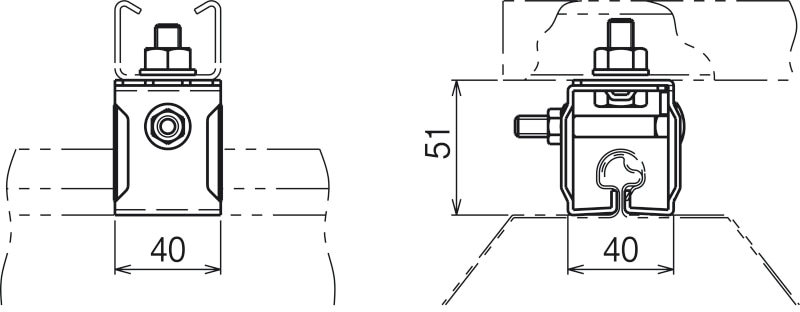 Z-DSH1N ネグロス ワールドダクター ハゼ式折板屋根用支持金具 即配