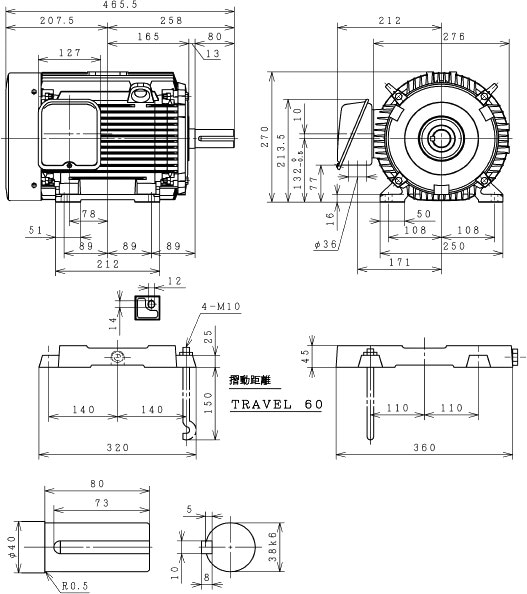 メーカー直送】【車上渡し】TFO-LKK-6P-5.5kW-200V 日立産機 三相