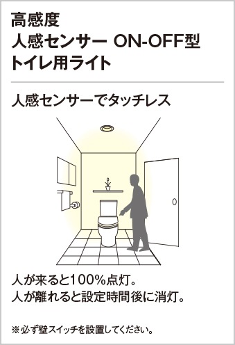 OL291444R オーデリック 人感センサー付LED小型シーリングライト トイレ用 昼白色【OL291444の後継機種】