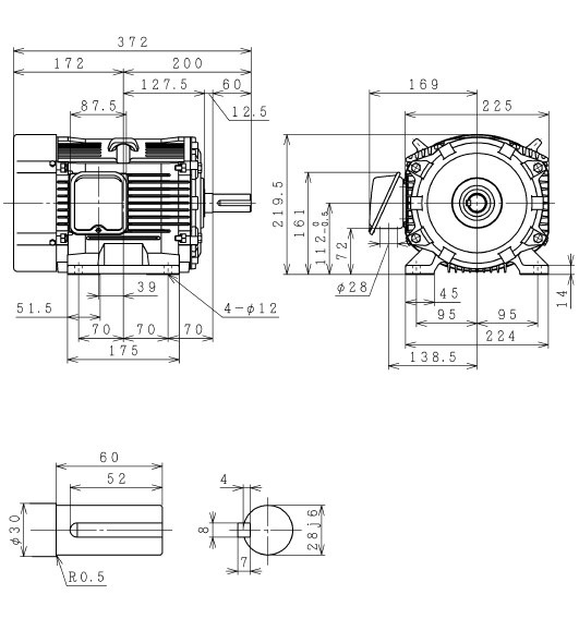 メーカー直送】【車上渡し】TFO-LK-4P-3.7kW-400V 日立産機 三相