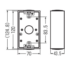 PVR-BKJ 未来工業 露出スイッチボックス ブランクタイプ 1ヶ用
