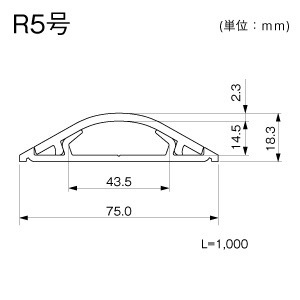GR5101 マサル工業 ガードマン2R5号1m グレー 即配・速配ならプロ向け