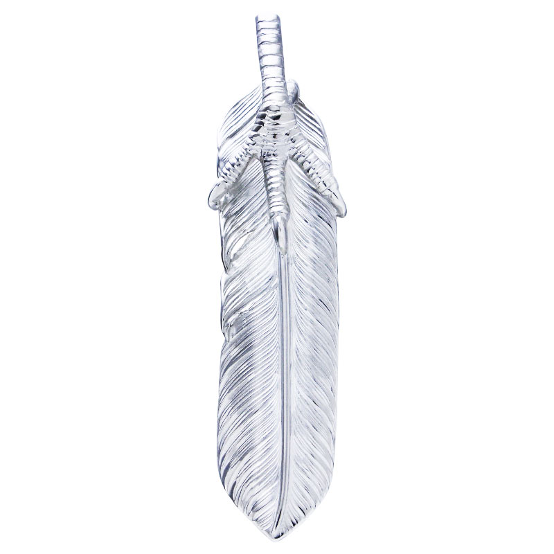 L flight feather 02 eagle claw pendant 02